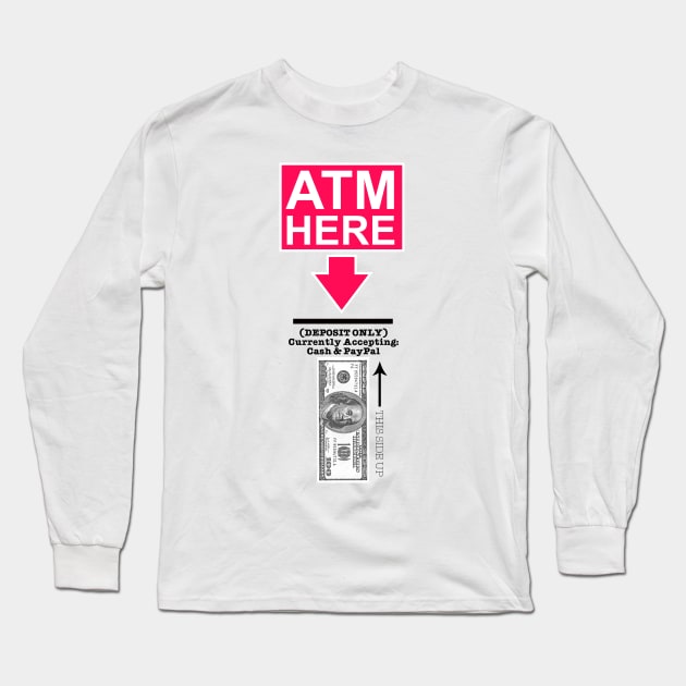 Funny ATM Halloween Costume Long Sleeve T-Shirt by dejaliyah